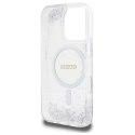 GUESS futerał do IPHONE 16 Pro kompatybilny z MagSafe GUHMP16LRGRGES (Resin Gradient Glitter) silver