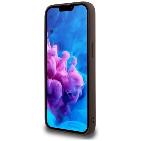 GUESS futerał do IPHONE 16e (SE 4 2025) kompatybilny z MagSafe GUHMPSE4P4TDPW (PU 4G RingTriangle Logo) brązowy