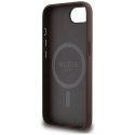 GUESS futerał do IPHONE 16e (SE 4 2025) kompatybilny z MagSafe GUHMPSE4P4TDPW (PU 4G RingTriangle Logo) brązowy