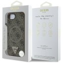 GUESS futerał do IPHONE 16e (SE 4 2025) kompatybilny z MagSafe GUHMPSE4P4TDPW (PU 4G RingTriangle Logo) brązowy