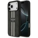 GUESS futerał do IPHONE 17 Pro Max kompatybilny z MagSafe GUHMP17XP4RPSK (4G Printed Stripes) czarny