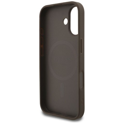 GUESS futerał do IPHONE 17 kompatybilny z MagSafe GUHMP17SP4SM4MW (PU 4G Small 4G and Classic) brązowy
