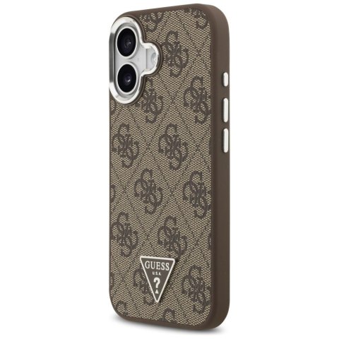 GUESS futerał do IPHONE 17 kompatybilny z MagSafe GUHMP17SP4TSRCMW (PU 4G W/Triangle Logo SL) brązowy