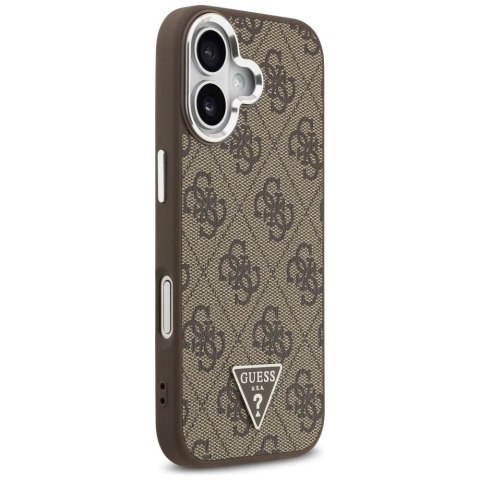 GUESS futerał do IPHONE 17 kompatybilny z MagSafe GUHMP17SP4TSRCMW (PU 4G W/Triangle Logo SL) brązowy