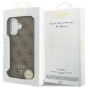 GUESS futerał do IPHONE 17 kompatybilny z MagSafe GUHMP17SP4TSRCMW (PU 4G W/Triangle Logo SL) brązowy