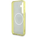 GUESS futerał do SAMSUNG S25 GUHMS25SHG4PRTGW (Magnetic IML Metal Glitter 4G Circle Triangle) brązowy