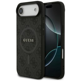 GUESS futerał do IPHONE 17 Air kompatybilny z MagSafe GUHMP17MG4GFRK (PU 4G Ring Classic Logo) czarny