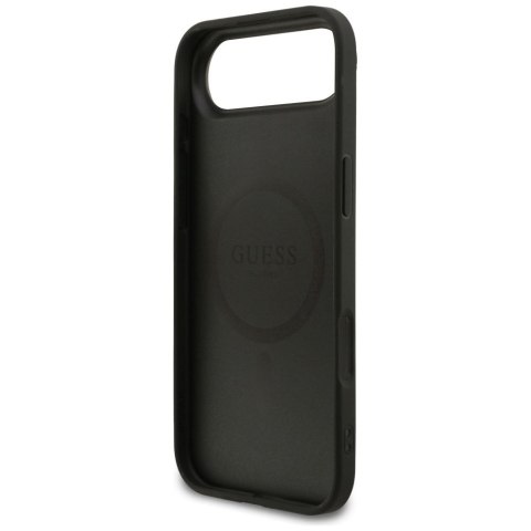 GUESS futerał do IPHONE 17 Air kompatybilny z MagSafe GUHMP17MG4GFRK (PU 4G Ring Classic Logo) czarny