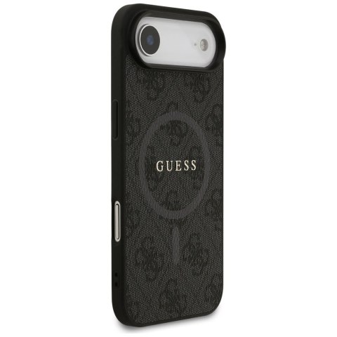 GUESS futerał do IPHONE 17 Air kompatybilny z MagSafe GUHMP17MG4GFRK (PU 4G Ring Classic Logo) czarny