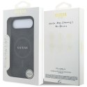 GUESS futerał do IPHONE 17 Air kompatybilny z MagSafe GUHMP17MG4GFRK (PU 4G Ring Classic Logo) czarny
