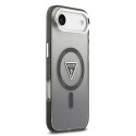 GUESS futerał do IPHONE 17 Air kompatybilny z MagSafe GUHMP17MHGTMLCGK (IML Gradient W/ Triangle Logo) czarny