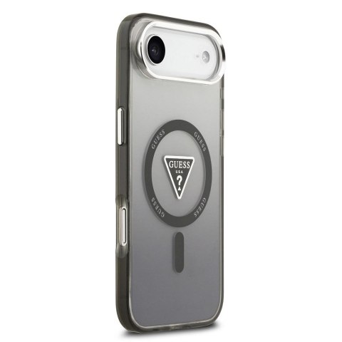 GUESS futerał do IPHONE 17 Air kompatybilny z MagSafe GUHMP17MHGTMLCGK (IML Gradient W/ Triangle Logo) czarny