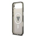 GUESS futerał do IPHONE 17 Air kompatybilny z MagSafe GUHMP17MHGTMLCGK (IML Gradient W/ Triangle Logo) czarny