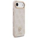 GUESS futerał do IPHONE 17 Air kompatybilny z MagSafe GUHMP17MP4GRMDEP (PU W/ 4G Strass Logo) różowy