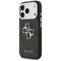 GUESS futerał do IPHONE 17 GUHCP17SP4G4SMCK (4G PU Leather Case with Big 4G and Classic Logo and Silver Metal Camera Frame) czar