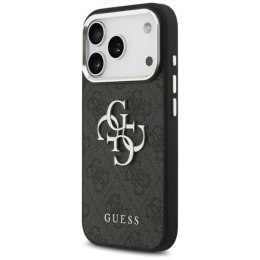 GUESS futerał do IPHONE 17 GUHCP17SP4G4SMCK (4G PU Leather Case with Big 4G and Classic Logo and Silver Metal Camera Frame) czar