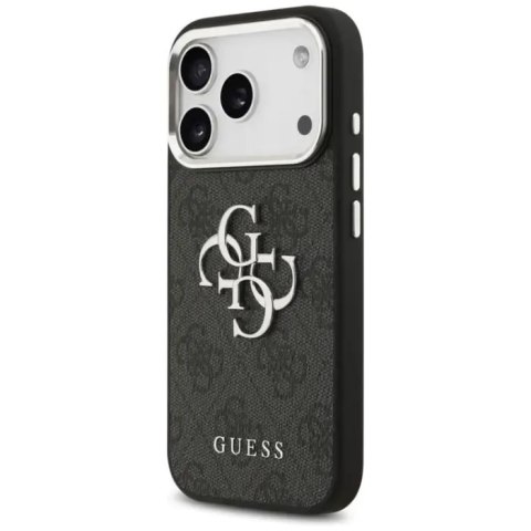 GUESS futerał do IPHONE 17 GUHCP17SP4G4SMCK (4G PU Leather Case with Big 4G and Classic Logo and Silver Metal Camera Frame) czar