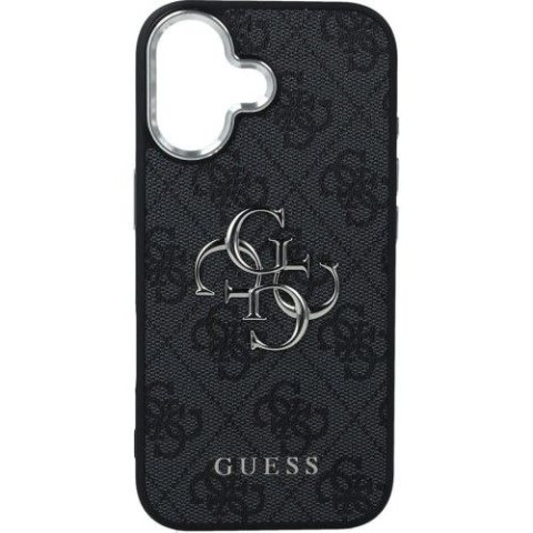 GUESS futerał do IPHONE 17 GUHCP17SP4G4SMCK (4G PU Leather Case with Big 4G and Classic Logo and Silver Metal Camera Frame) czar