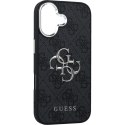GUESS futerał do IPHONE 17 GUHCP17SP4G4SMCK (4G PU Leather Case with Big 4G and Classic Logo and Silver Metal Camera Frame) czar