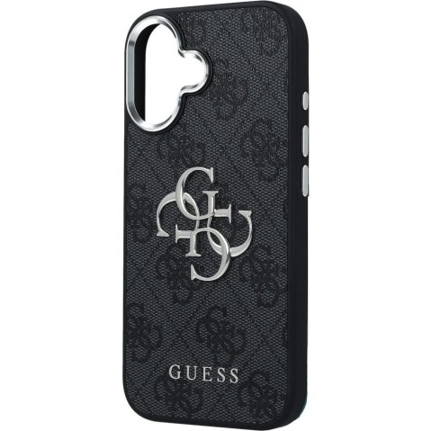 GUESS futerał do IPHONE 17 GUHCP17SP4G4SMCK (4G PU Leather Case with Big 4G and Classic Logo and Silver Metal Camera Frame) czar