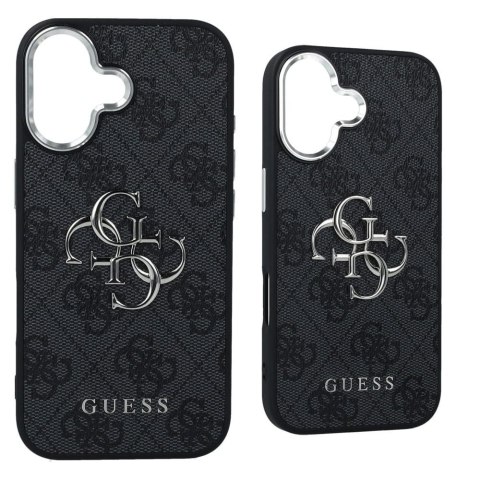 GUESS futerał do IPHONE 17 GUHCP17SP4G4SMCK (4G PU Leather Case with Big 4G and Classic Logo and Silver Metal Camera Frame) czar