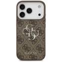 GUESS futerał do IPHONE 17 Pro GUHCP17LP4G4SMCW (4G PU Leather Case with Big 4G and Classic Logo and Silver Metal Camera Frame) 