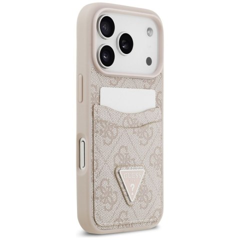 GUESS futerał do IPHONE 17 Pro GUHCP17LP4TPP (4G Double Card Triangle) różowy