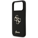 GUESS futerał do IPHONE 17 Pro Max GUHCP17XSC4GSMK (Silicone W/ Big 4G Script) czarny