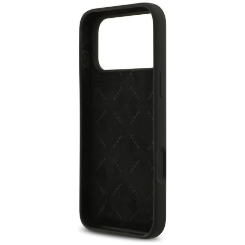 GUESS futerał do IPHONE 17 Pro Max GUHCP17XSC4GSMK (Silicone W/ Big 4G Script) czarny