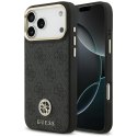 GUESS futerał do IPHONE 17 Pro Max kompatybilny z MagSafe GUHMP17XP4GRMDEK (PU W/ 4G Strass Logo) czarny