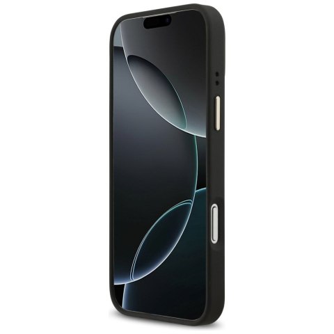 GUESS futerał do IPHONE 17 Pro Max kompatybilny z MagSafe GUHMP17XP4GRMDEK (PU W/ 4G Strass Logo) czarny