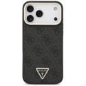 GUESS futerał do IPHONE 17 Pro Max kompatybilny z MagSafe GUHMP17XP4GTDGMK (4G PU W/ Triangle Logo) złoto czarny