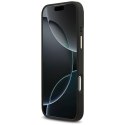 GUESS futerał do IPHONE 17 Pro Max kompatybilny z MagSafe GUHMP17XPSAMSECK (PU W/ Peony Hot Stamp) czarny