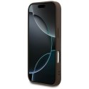 GUESS futerał do IPHONE 17 Pro kompatybilny z MagSafe GUHMP17LG4GFRW (PU 4G Ring Classic Logo) brązowy