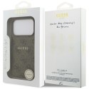 GUESS futerał do IPHONE 17 Pro kompatybilny z MagSafe GUHMP17LG4GFRW (PU 4G Ring Classic Logo) brązowy