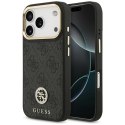 GUESS futerał do IPHONE 17 Pro kompatybilny z MagSafe GUHMP17LP4GRMDEK (PU W/ 4G Strass Logo) czarny