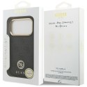 GUESS futerał do IPHONE 17 Pro kompatybilny z MagSafe GUHMP17LP4GRMDEK (PU W/ 4G Strass Logo) czarny