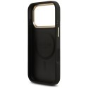 GUESS futerał do IPHONE 17 Pro kompatybilny z MagSafe GUHMP17LPG4SEMCK (PU W/ 4G Stripe) czarny
