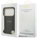 GUESS futerał do IPHONE 17 Pro kompatybilny z MagSafe GUHMP17LPG4SEMCK (PU W/ 4G Stripe) czarny