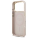 GUESS futerał do IPHONE 17 Pro kompatybilny z MagSafe GUHMP17LPSAMSECP (PU W/ Peony Hot Stamp) różowy