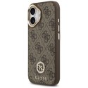 GUESS futerał do IPHONE 17 kompatybilny z MagSafe GUHMP17SP4GRMDEW (PU W/ 4G Strass Logo) brązowy
