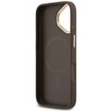 GUESS futerał do IPHONE 17 kompatybilny z MagSafe GUHMP17SP4GRMDEW (PU W/ 4G Strass Logo) brązowy