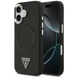 GUESS futerał do IPHONE 17 kompatybilny z MagSafe GUHMP17SPSDTSCMK (PU W/ Triangle Logo) czarny