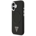 GUESS futerał do IPHONE 17 kompatybilny z MagSafe GUHMP17SPSDTSCMK (PU W/ Triangle Logo) czarny