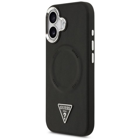 GUESS futerał do IPHONE 17 kompatybilny z MagSafe GUHMP17SPSDTSCMK (PU W/ Triangle Logo) czarny