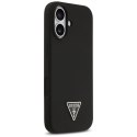 GUESS futerał do IPHONE 17 kompatybilny z MagSafe GUHMP17SSCTRLMK (Silicone W/ Triangle Logo) czarny