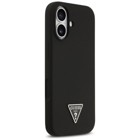 GUESS futerał do IPHONE 17 kompatybilny z MagSafe GUHMP17SSCTRLMK (Silicone W/ Triangle Logo) czarny
