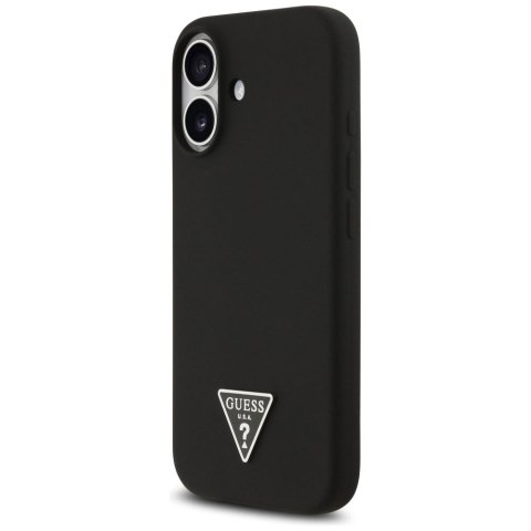 GUESS futerał do IPHONE 17 kompatybilny z MagSafe GUHMP17SSCTRLMK (Silicone W/ Triangle Logo) czarny