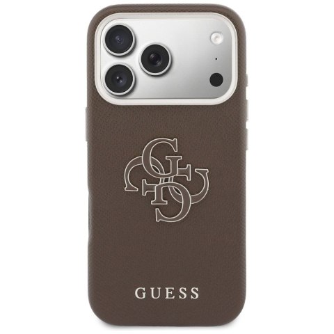 GUESS futerał do IPHONE 17 Pro Max GUHCP17X5PS4RGGW (PU FW Resin Logo) brązowy