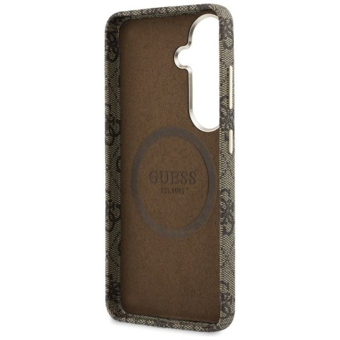 GUESS futerał do SAMSUNG S26 GUHMS26S5P4FWMSW (4G Script MagSafe) brązowy